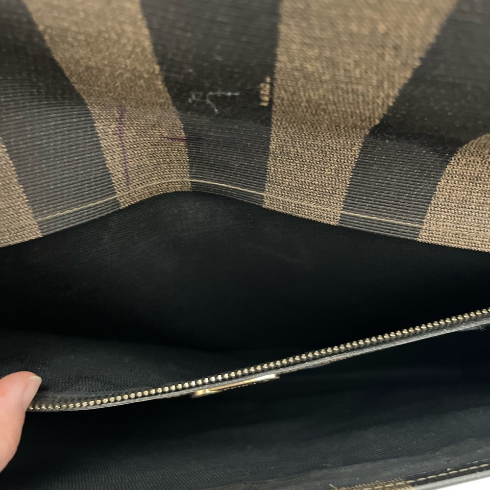 Authentic FENDI Document Envelope Pequin Canvas - Picture 6 of 8